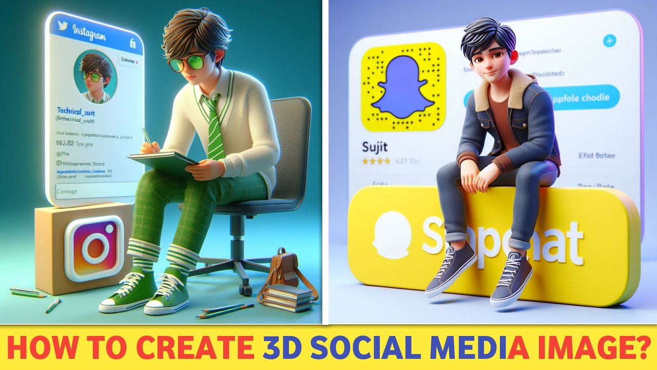 How To Create 3D Ai Social Media Boy Image