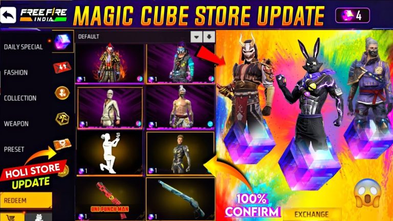 Dropping date of new magic store in free fire game