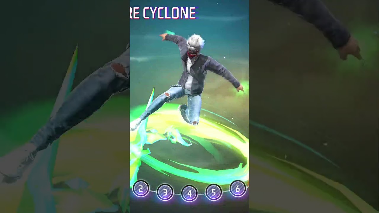 Brand new parafel lore cyclone effect in free fire game